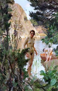 191x300 Jollen Painting By Anders Zorn Art Reproduction Ebay - Anders Zorn Painting