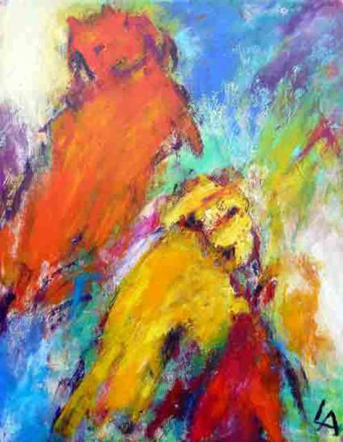 497x640 Lars Henning Andersen Artwork Rica Rica Original Painting - Andersen Painting