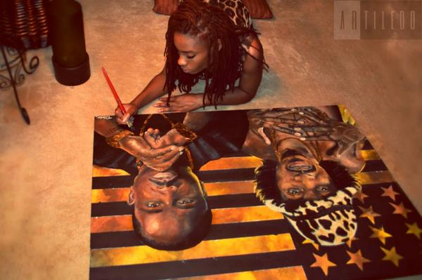 600x399 Andre 3000 Painting Tiledo Torpedo On Twitter Rt Outkast Share - Andre 3000 Painting