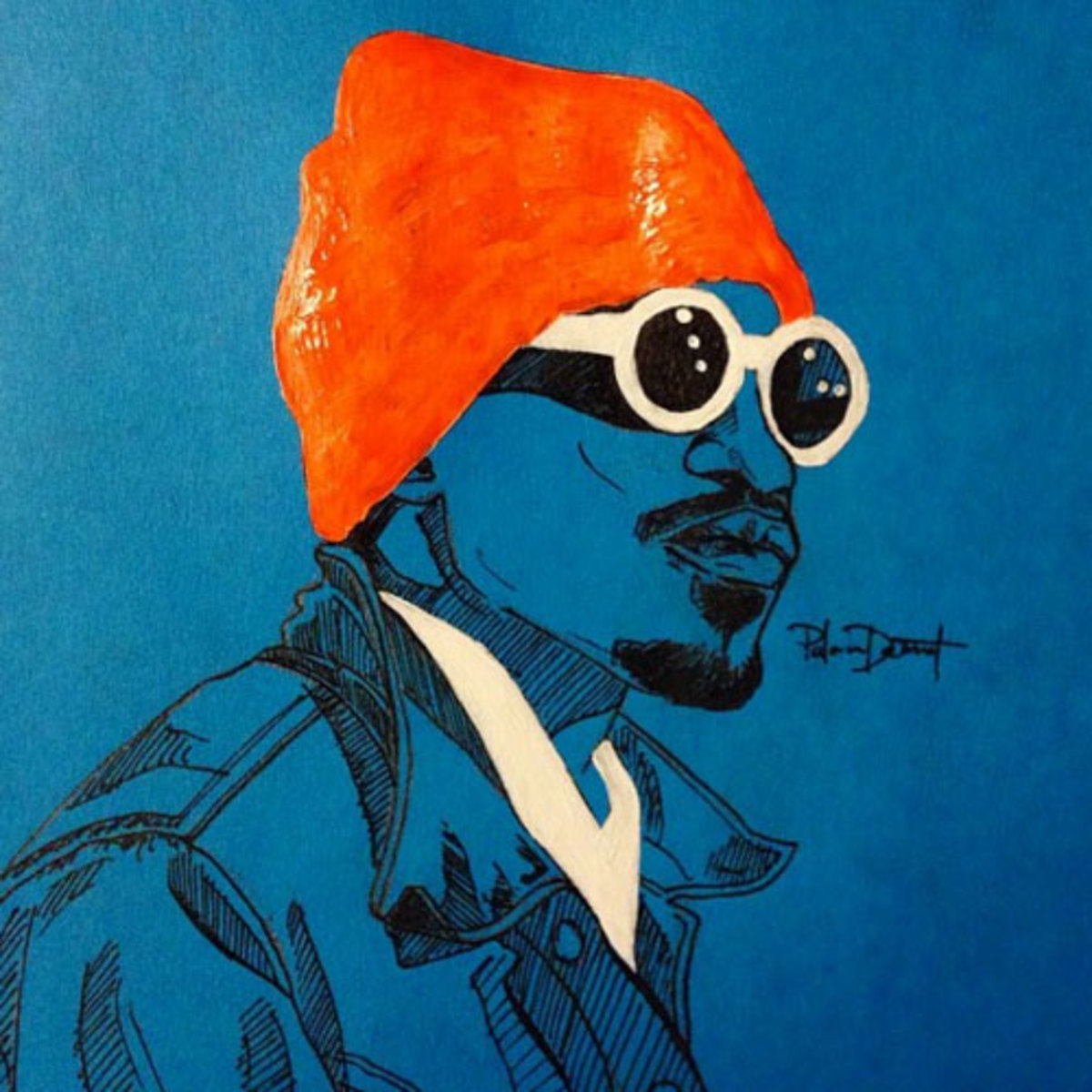 1200x1200 Andre 3k Says He Likes New Rappers Like Young Thug Who Don'T Write - Andre 3000 Painting