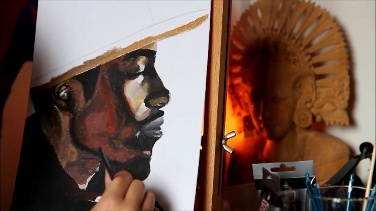 1280x720 Painting 3000 (Acrylic) - Andre 3000 Painting