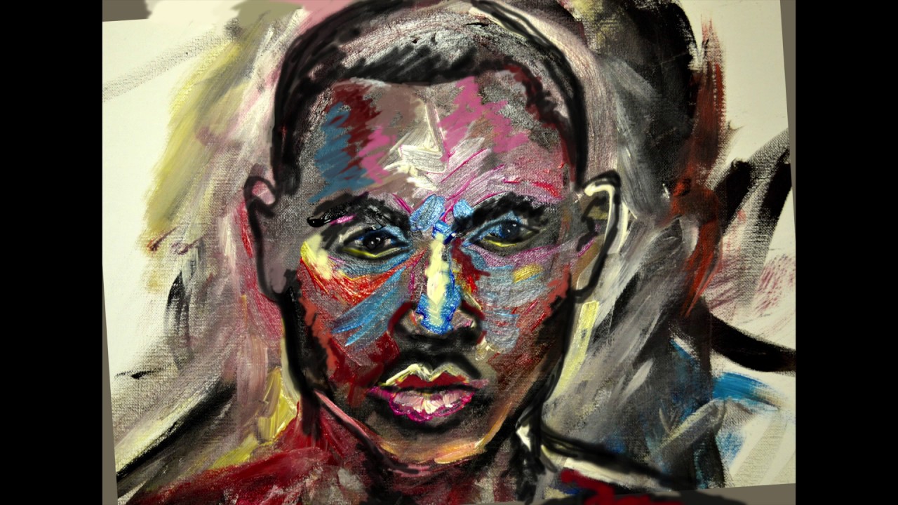 1280x720 Corey Barksdale Atlanta Artist - Andre 3000 Painting