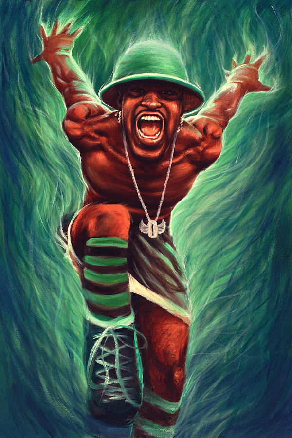 600x900 Andre 3000 Outkast Painting By Travis Knight - Andre 3000 Painting