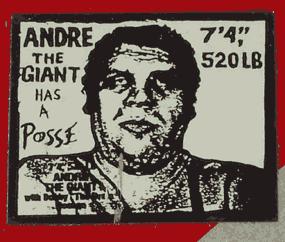 285x242 Andre The Giant Has A Posse - Andre The Giant Painting