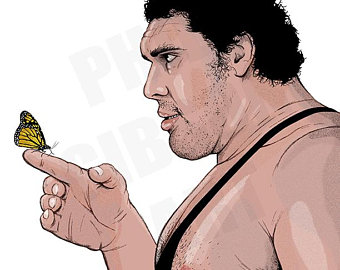 340x270 A Great Gift For Rhyme - Andre The Giant Painting