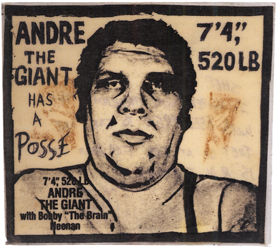 538x480 Shepard Fairey's Supply And Demand - Andre The Giant Painting