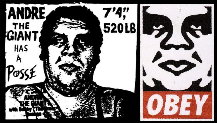 744x423 The Real Street Giant Shepard Fairey And Obey Propaganda Banana'S - Andre The Giant Painting