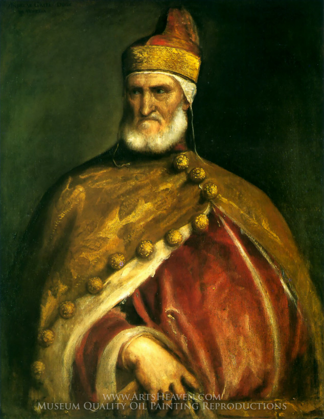 634x820 Reproduction Painting Titian Portrait Of Doge Andrea Gritti, Hand - Andrea Painting