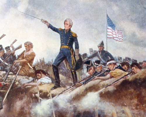 500x400 Major General Andrew Jackson 4gwar - Andrew Jackson Painting