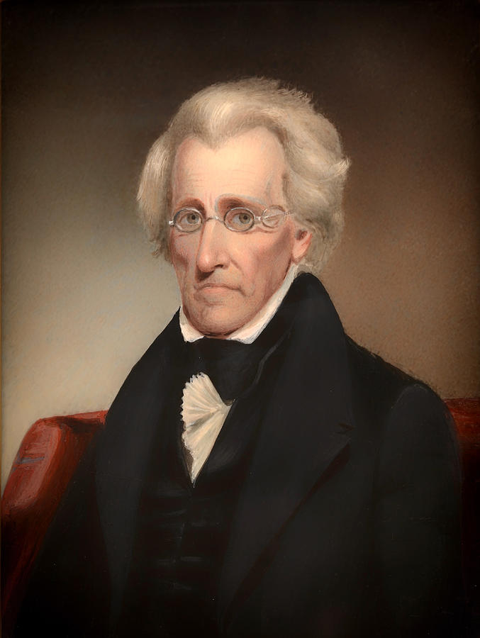 677x900 Portrait Of Andrew Jackson Painting By Mountain Dreams - Andrew Jackson Painting