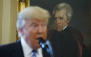 300x188 The (Semi) Secret History Of Trump's Andrew Jackson Portrait - Andrew Jackson Painting