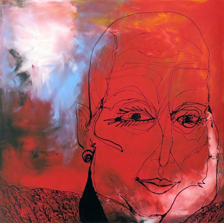 770x769 Saatchi Art Androgynous Painting By Hugo Castilho - Androgynous Painting