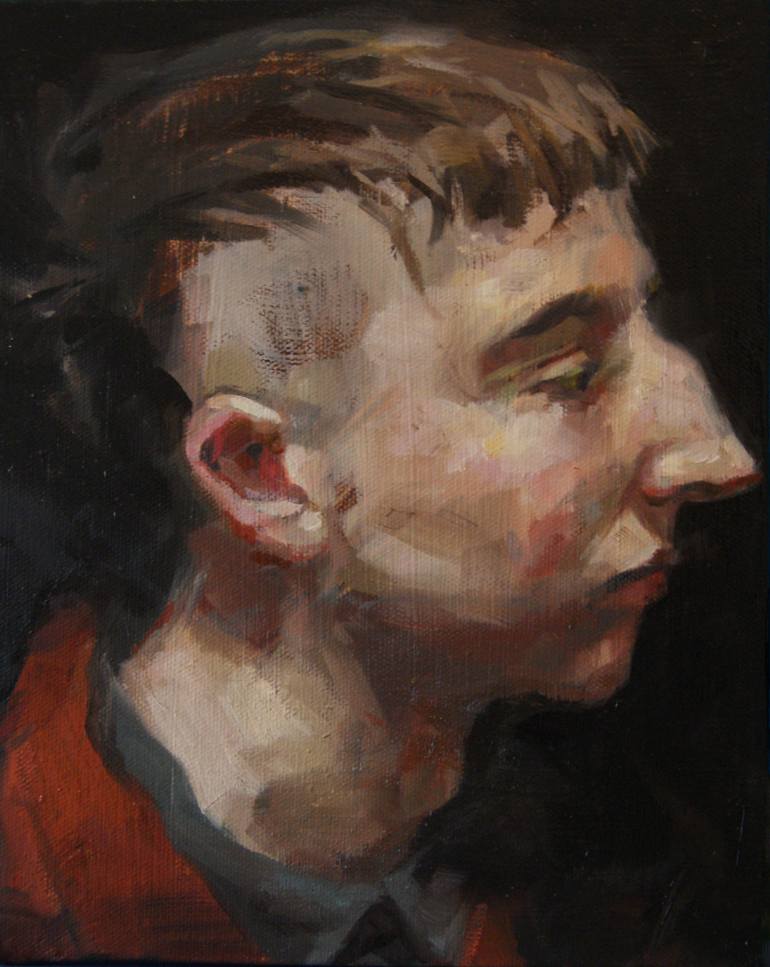 770x967 Saatchi Art Portrait Of An Androgynous Person Sold Painting By - Androgynous Painting