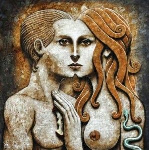 298x300 Transgenderism, Androgyny And Occult Godhood Image Of The Beast - Androgynous Painting