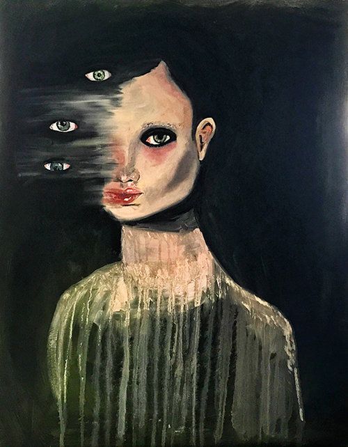 500x642 Atlas - Androgynous Painting