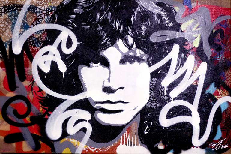 770x513 Saatchi Art Jim Morrison 3 (Of 3) Painting By Blake Jamieson - Andy Warhol Jim Morrison Painting