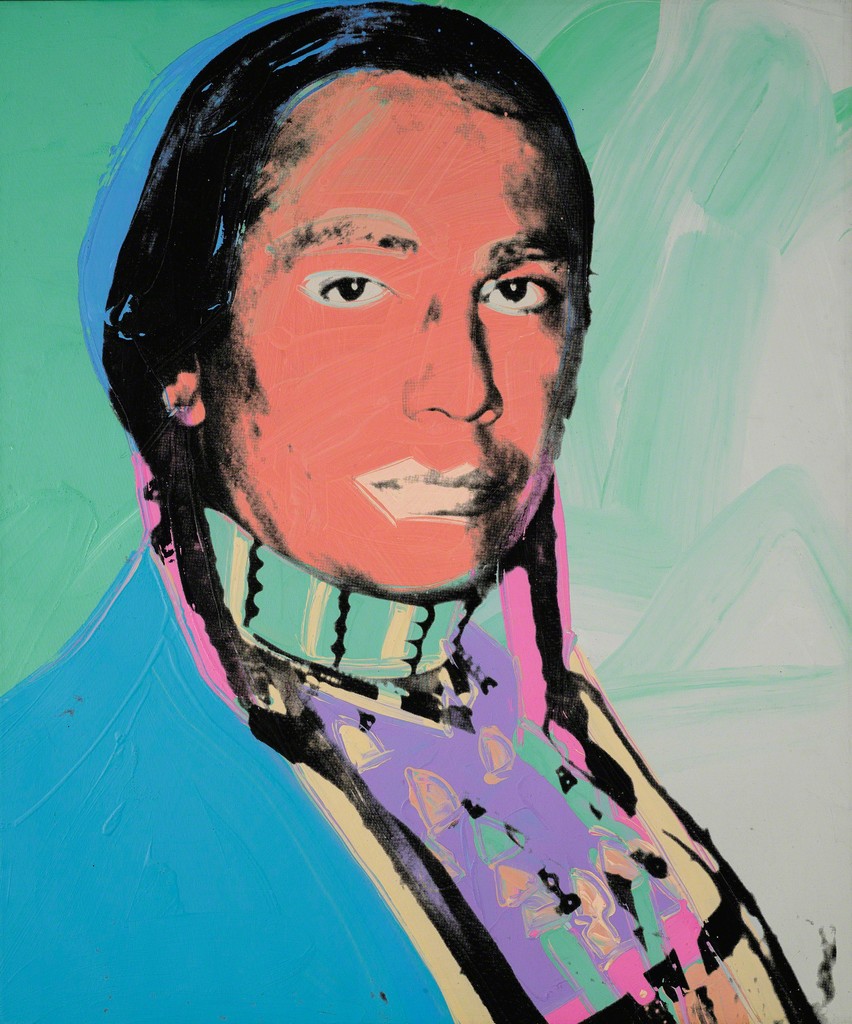 852x1024 Andy Warhol The American Indian (Russell Means) (1976) Artsy - Andy Warhol Painting