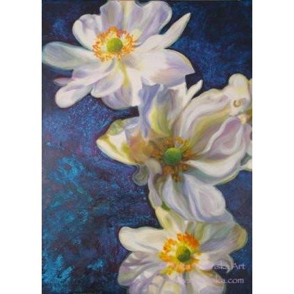 423x423 Hope - Anemone Flower Painting