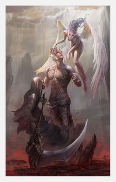 236x370 I Liked This Angelsanddemons34.jpg Art Amp Poetry - Angel Devil Painting