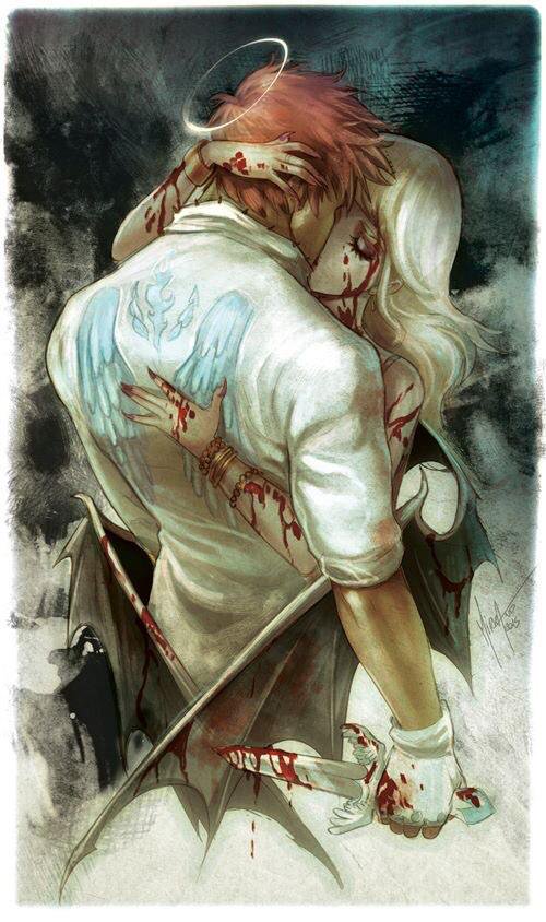 500x844 Mirka Andolfo - Angel Devil Painting