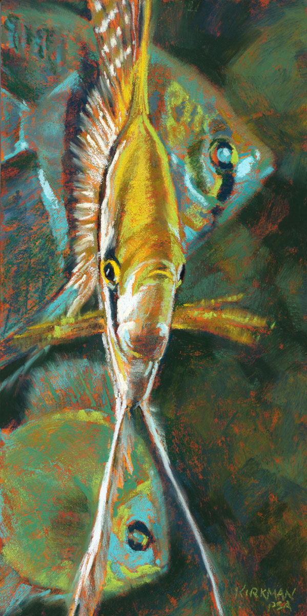 Angel Fish Painting at PaintingValley.com | Explore collection of Angel ...