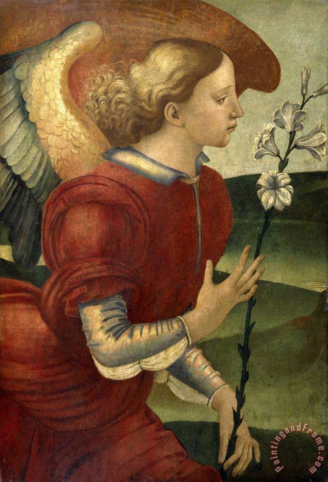 654x960 Luca Signorelli The Archangel Gabriel Painting - Angel Gabriel Painting