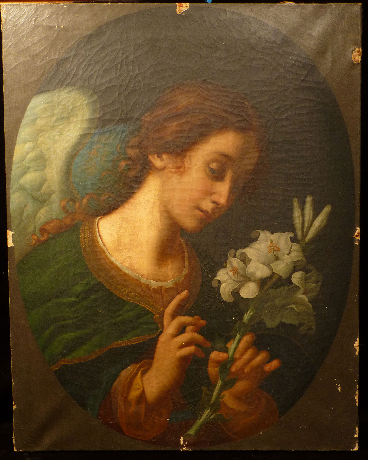 1440x1798 The Angel Gabriel Making The Annunciation Of Christ - Angel Gabriel Painting