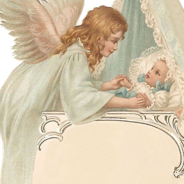 Angel Holding Baby Painting at PaintingValley.com | Explore collection ...