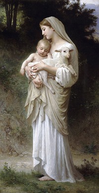 200x389 5 Famous Paintings With Mother And Child - Angel Holding Baby Painting