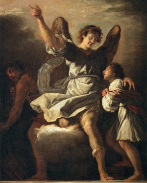 300x373 Everything You Ever Wanted To Know About Your Guardian Angel - Angel Killing Demon Painting