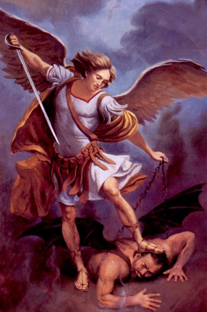 833x1254 Saint Vincent Archabbey Vocation Blog Feast Of The Archangels St - Angel Killing Demon Painting