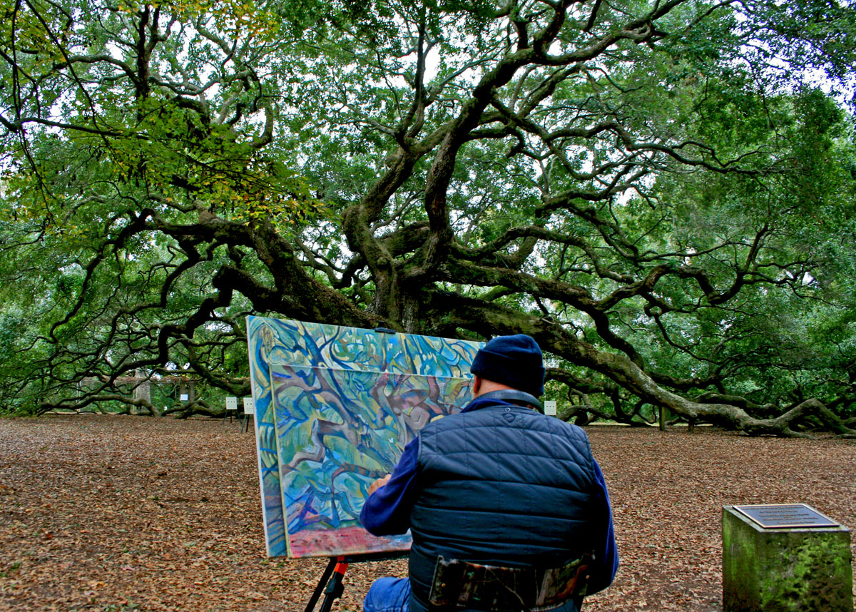 1200x858 Angel Oak Tree The Beauty Along The Road - Angel Oak Painting