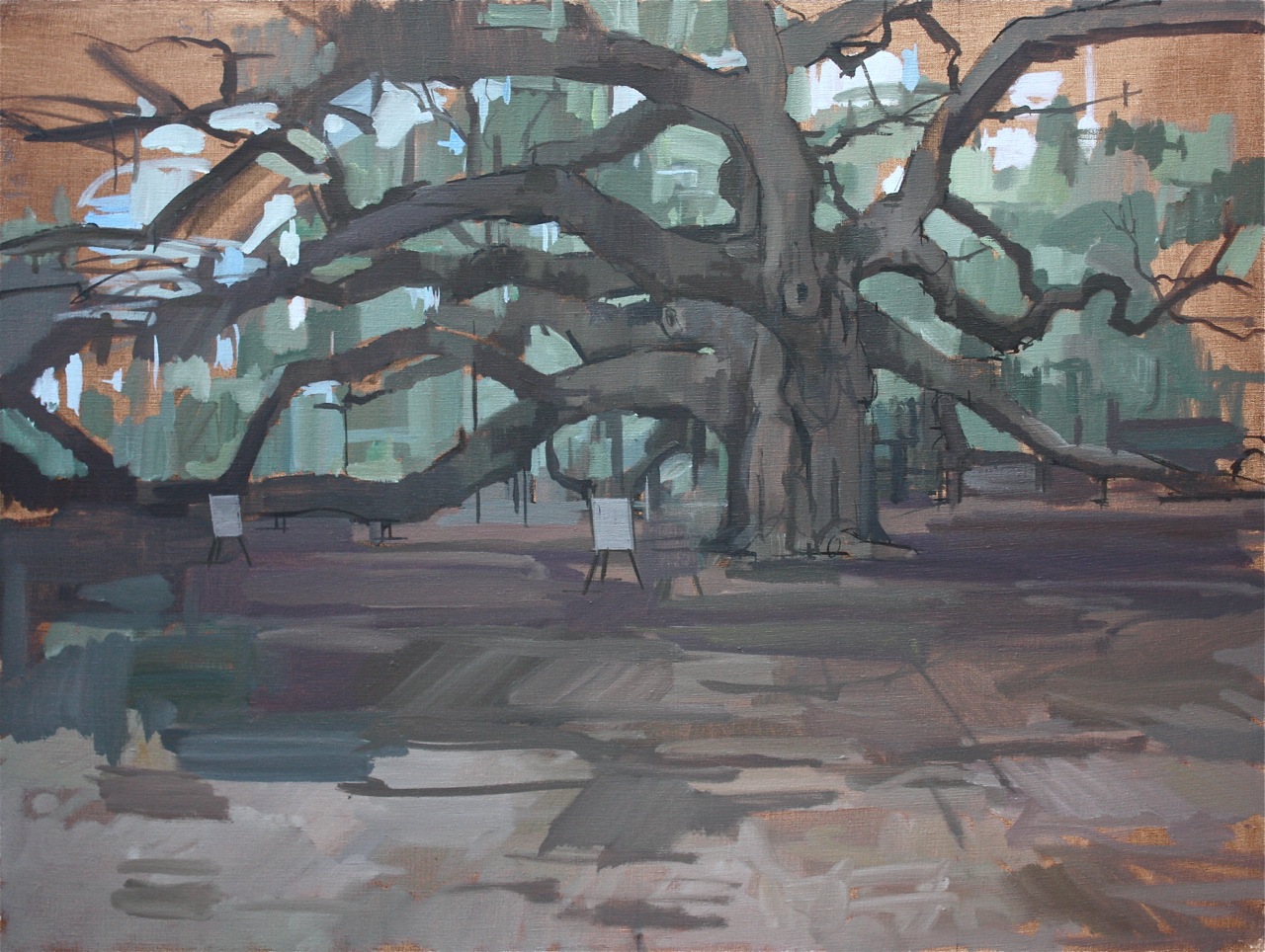 1280x964 Francis Sills New Angel Oak Paintings - Angel Oak Painting