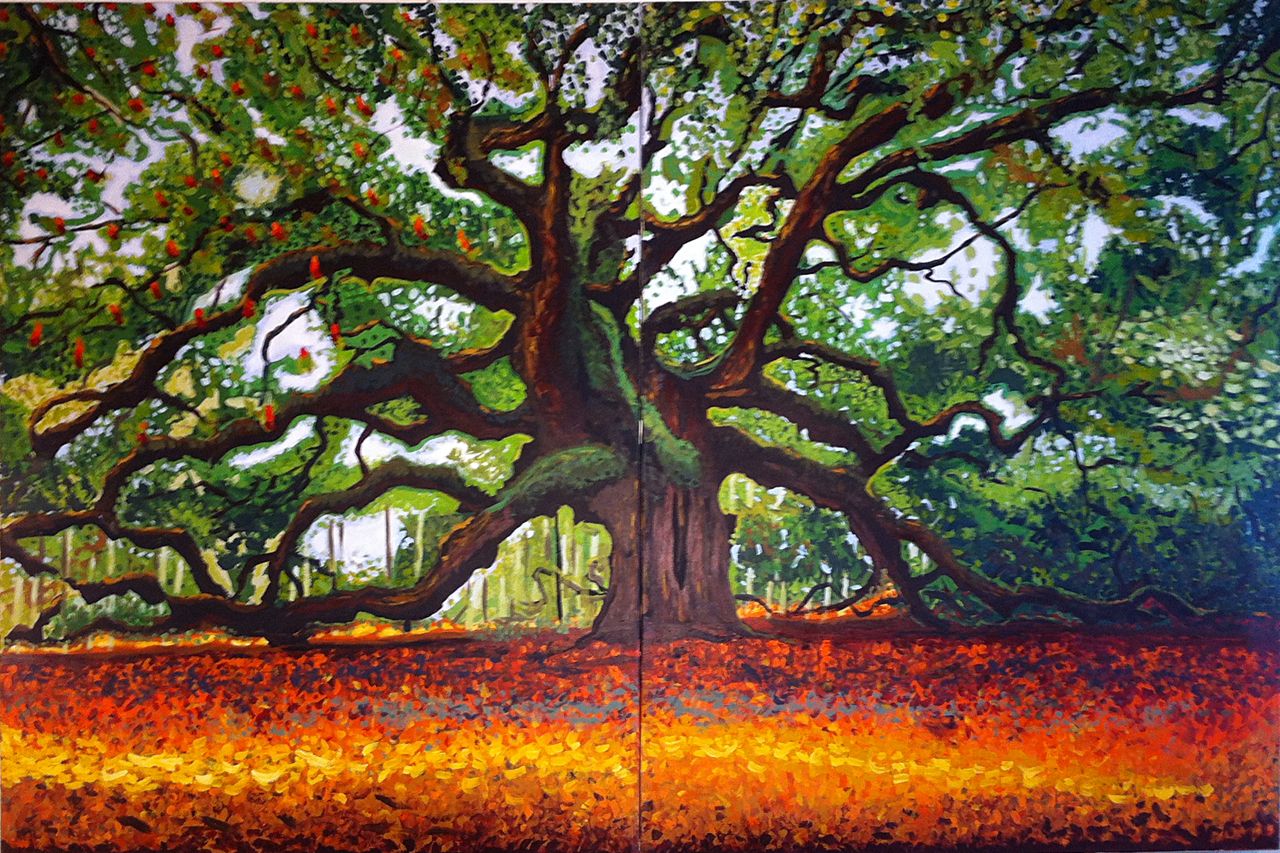 Angel Oak Tree Painting at Explore collection of