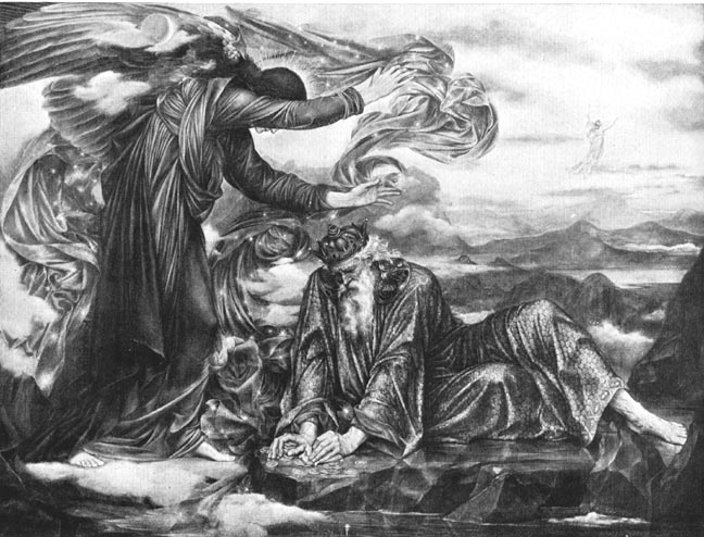 648x494 Earthbound By Evelyn De Morgan - Angel Of Death Painting