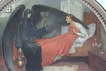 436x293 Analysis Of Young Girl And Death Angels - Angel Of Death Painting