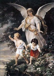 215x300 Bernhard Plockhorst Guardian Angel Oil Painting Repro Ebay - Angel Oil Painting