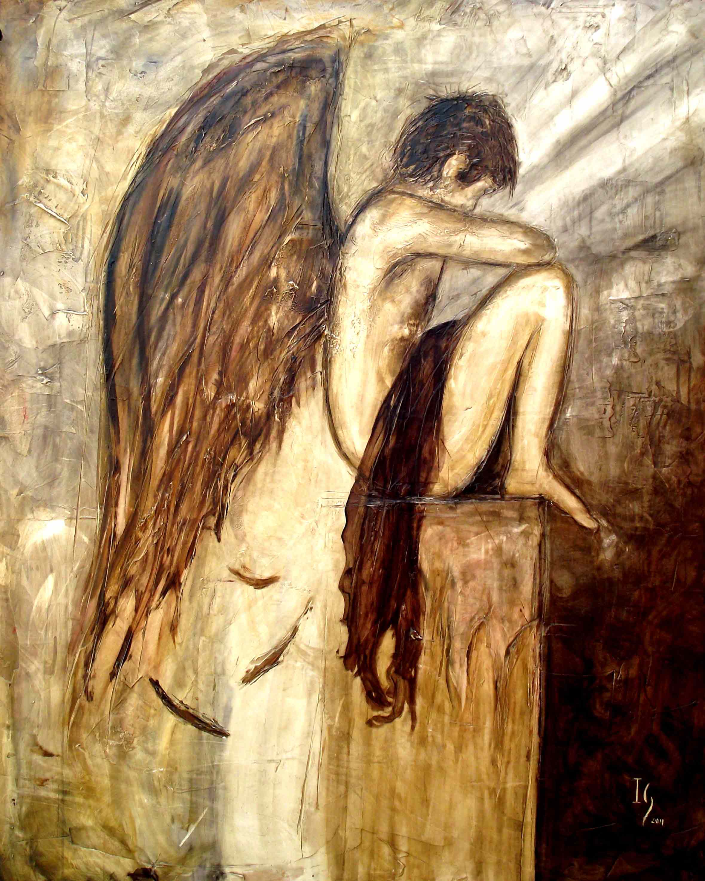 2359x2949 Contemporary Angels Art - Angel Painting Abstract