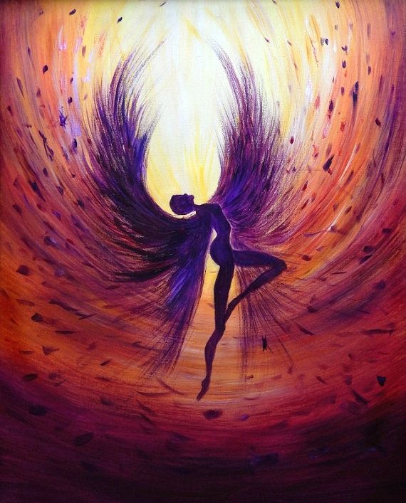 570x707 Angel Abstract Art - Angel Painting Abstract