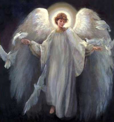 400x426 Your Favorite Angel Paintings - Angel Painting Images