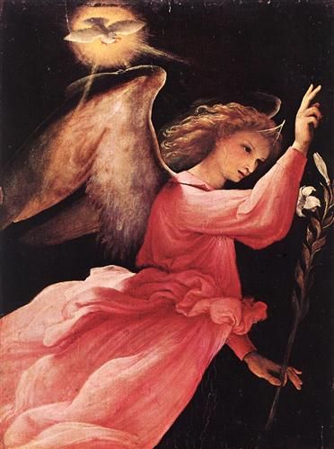 372x500 The Angel Of The Annunciation - Angel Renaissance Painting