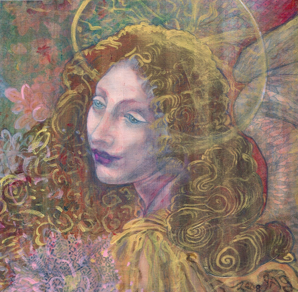 1158x1135 Filemy Painting Of A Renaissance Style Angel.jpg - Angel Renaissance Painting