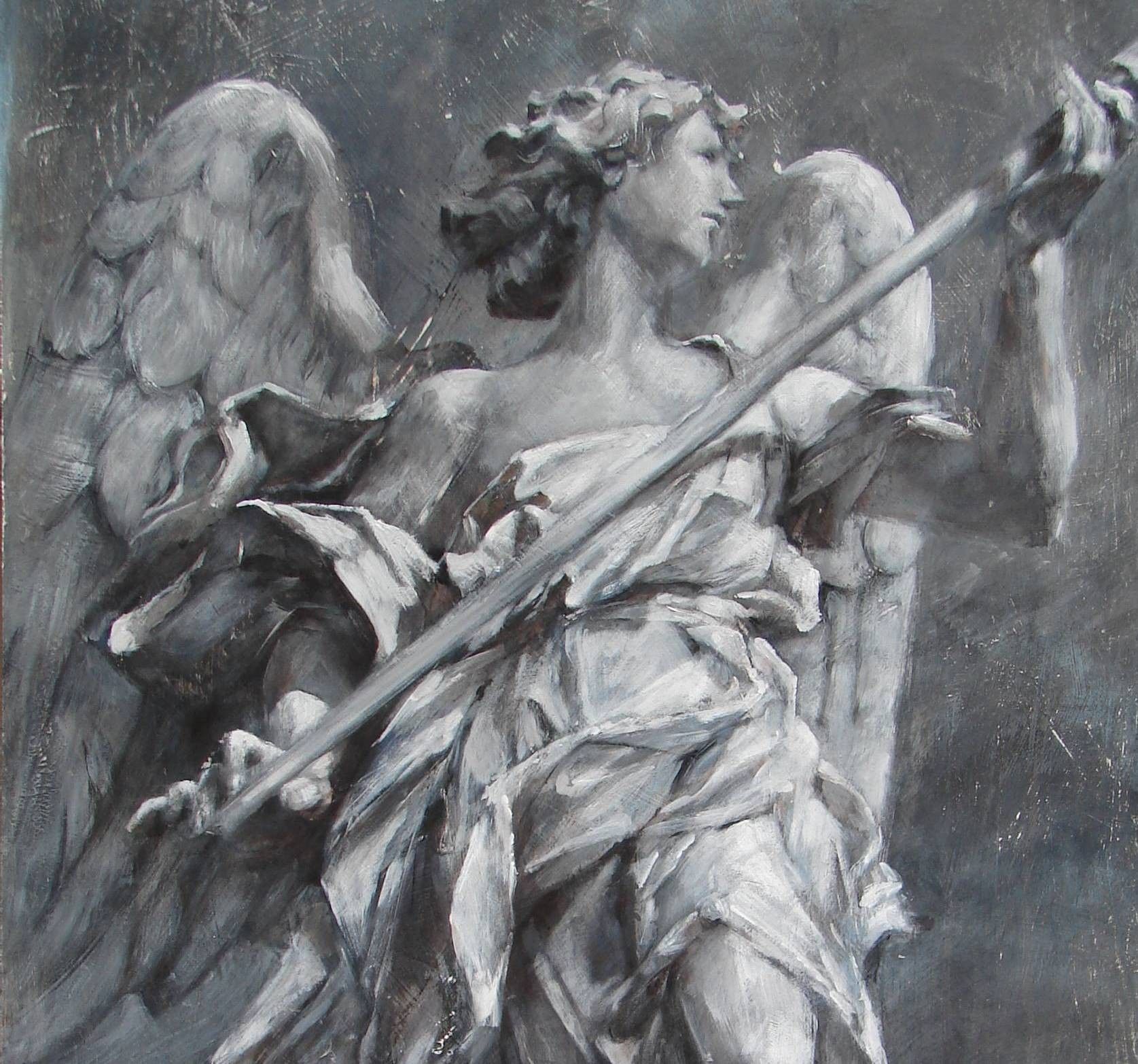 1675x1566 Paintings Of Angels Alfa Img - Angel Statue Painting