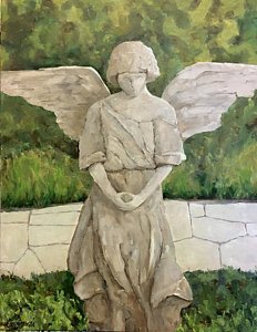 232x300 Angel Statue Paintings - Angel Statue Painting