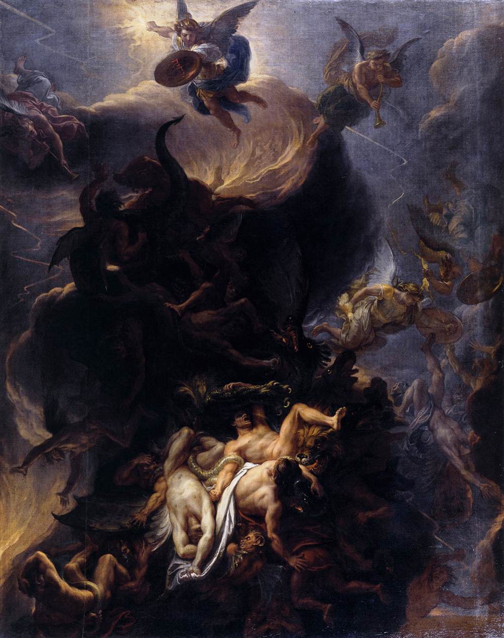 1000x1266 Horror In October The Rebel Angels Greco's Ghosts - Angel War Painting Renaissance
