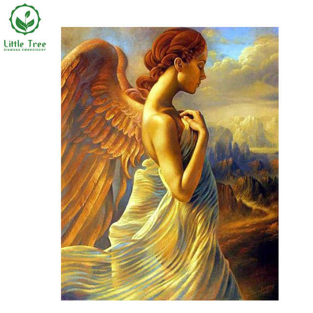 640x640 New Diy 3d Diamond Painting Angel Wings Beautiful Household - Angel Wings Painting