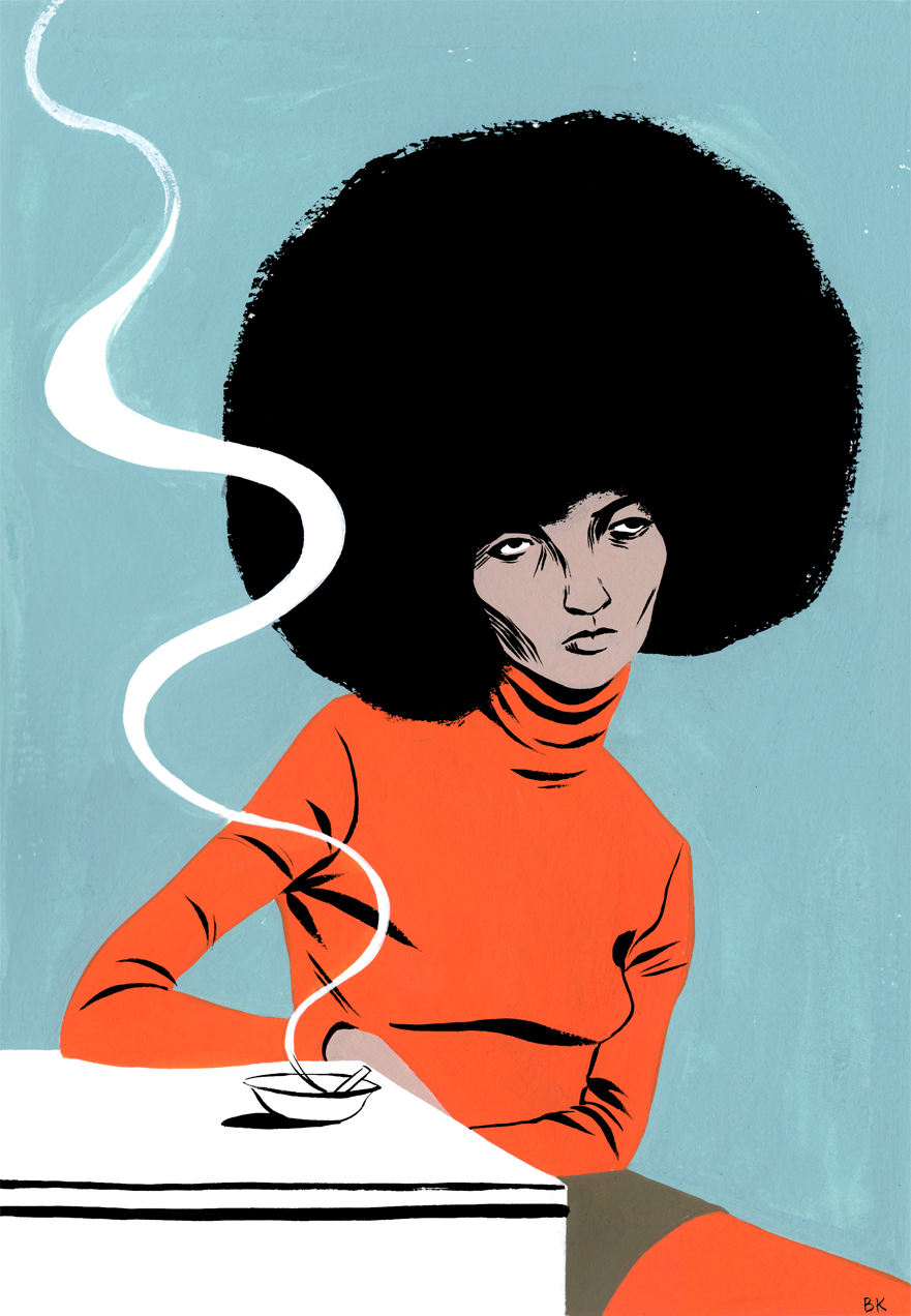 881x1272 Angela Davis Bijou Karman - Angela Davis Painting