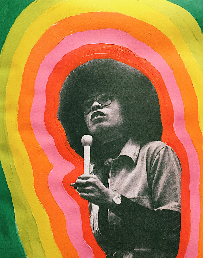 800x1020 Hbd Angela Davis - Angela Davis Painting