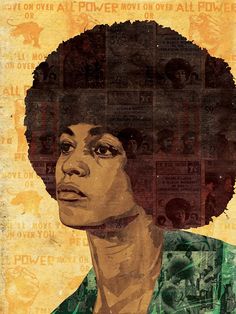 236x314 Quality Poster.black Panther Angela Davis.civil Right Political - Angela Davis Painting