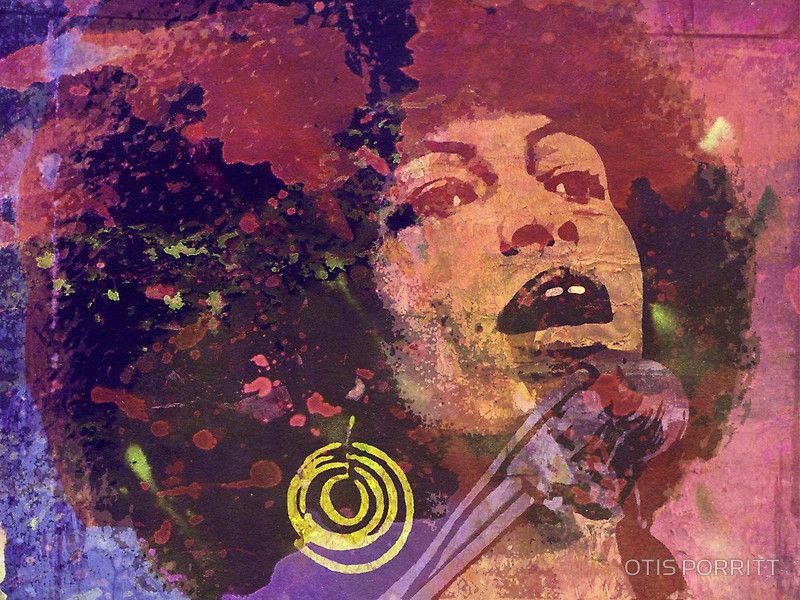 800x600 Angela Davis 6a By Otis Porritt Pop Art Three - Angela Davis Painting